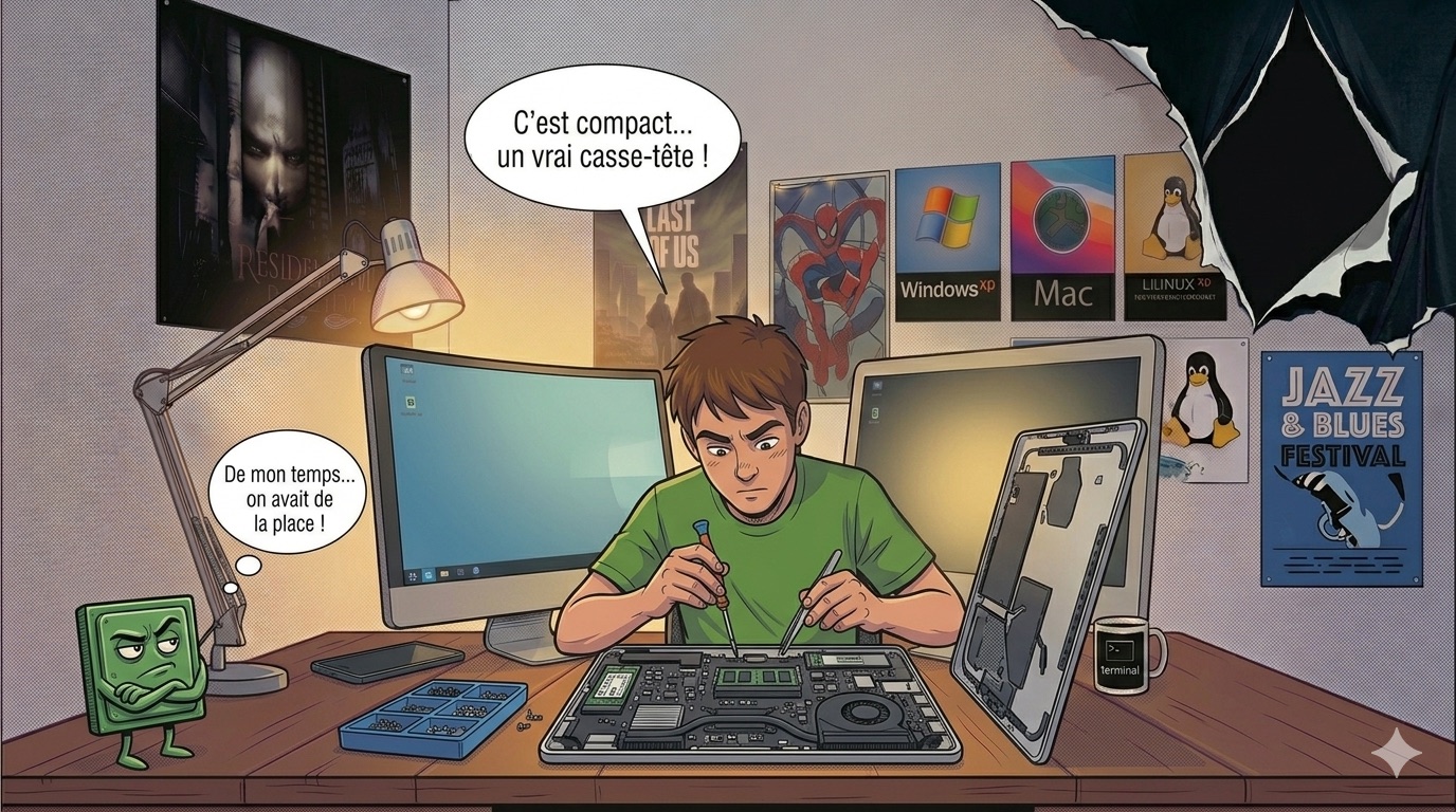 Ouverture de la bête : c'est serré là-dedans.