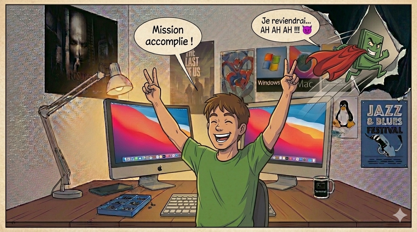 Mission accomplie — l'ancien monde jure de revenir.