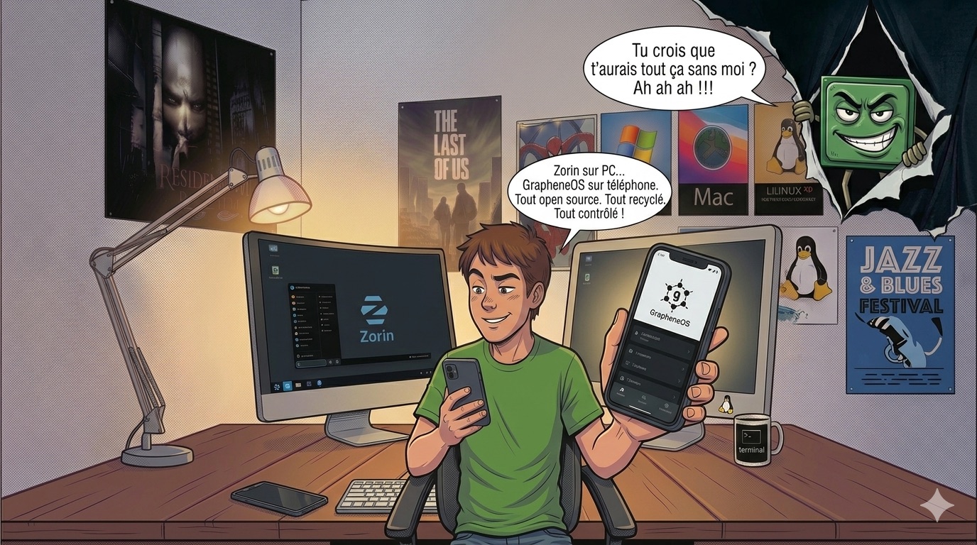 Tout open source, tout recyclé. Et le Pentium III veille...
