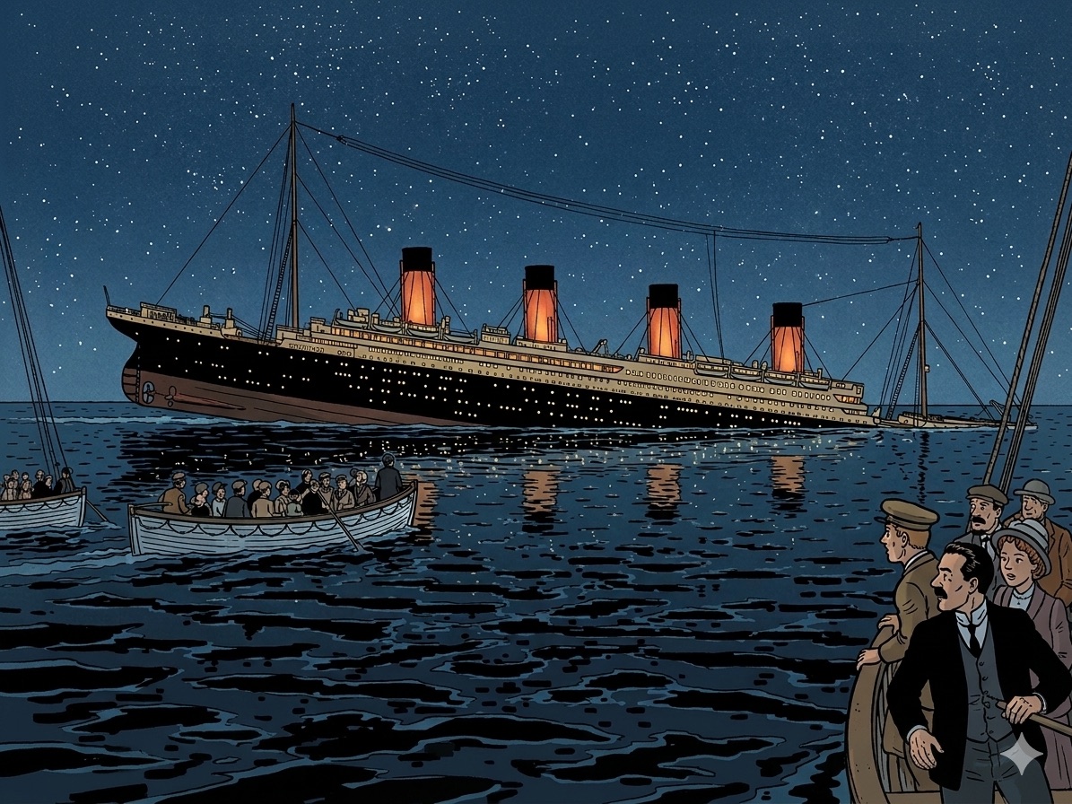 La fin d'un géant — l'animation si fidèle qu'elle a servi à de vrais documentaires.
